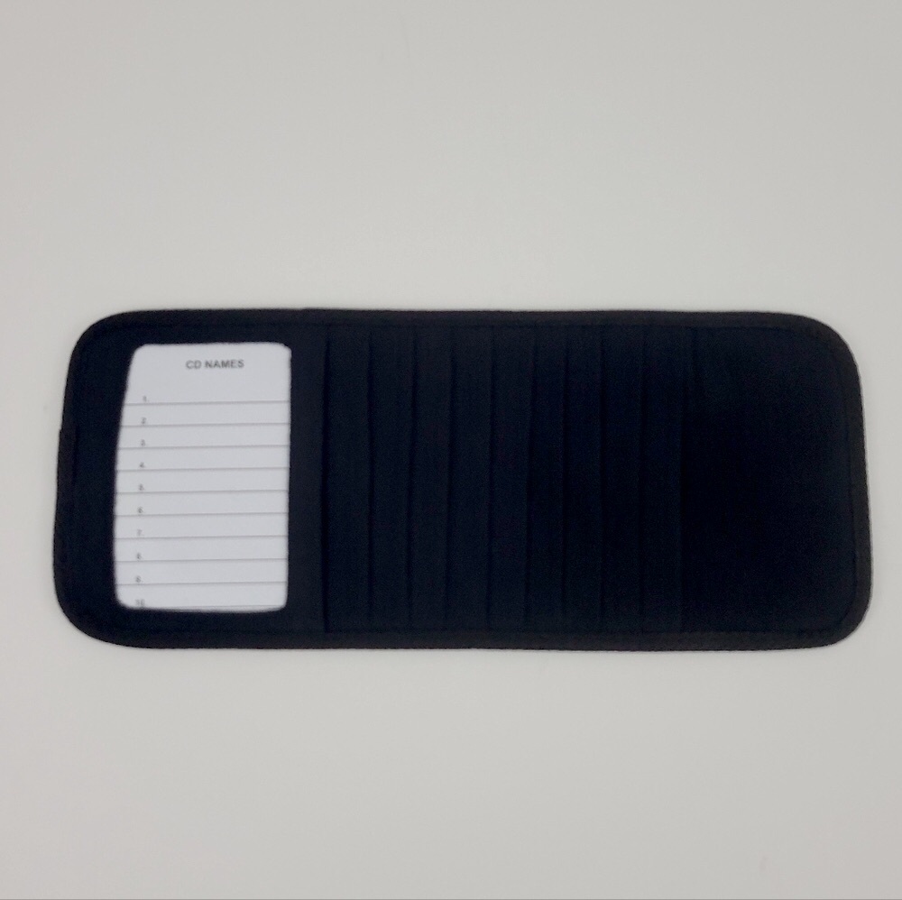 Car Covet Black CD Holder Vehicle Sun Visor Organizer